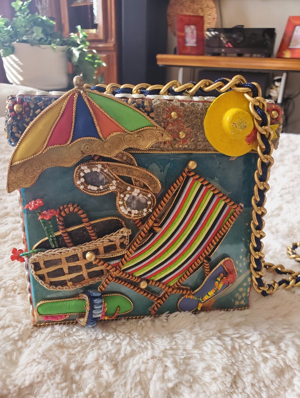 Mary Frances "Beach Therapy" Crossbody Bag
